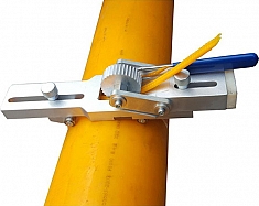 Применение устройства для снятия внешнего грата после стыковой сварки полиэтиленовых труб Rotorica Red 400