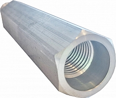 Шестигранные алюминиевые удлинители для алмазной коронки Kern 1 1/4 UNC, 400 мм